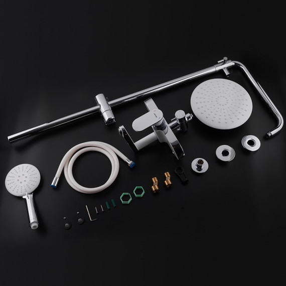 Душевая стойка Gappo Furai G2419-8, белый/хром - фото, картинка 6 Душевая стойка Gappo Furai G2419-8, белый/хром - фото 6