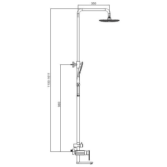 Душевая стойка Gappo Furai G2419-8, белый/хром - фото, картинка 7 Душевая стойка Gappo Furai G2419-8, белый/хром - фото 7