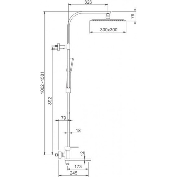 Душевая стойка Gappo G2483 - фото 4