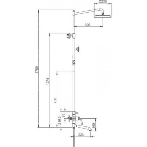 Душевая стойка Gappo G2488 - фото 2