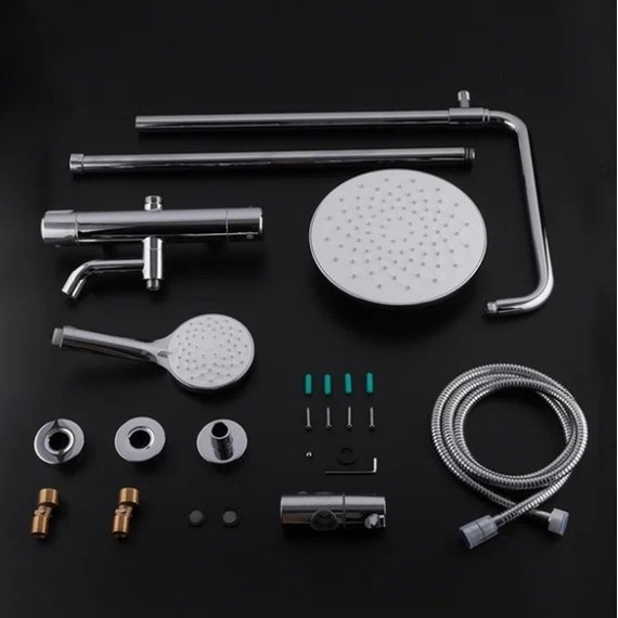 Душевая стойка с термостатом Gappo G2490, Цвет производителя: хром - фото, картинка 7 Душевая стойка с термостатом Gappo G2490, Цвет производителя: хром - фото 7