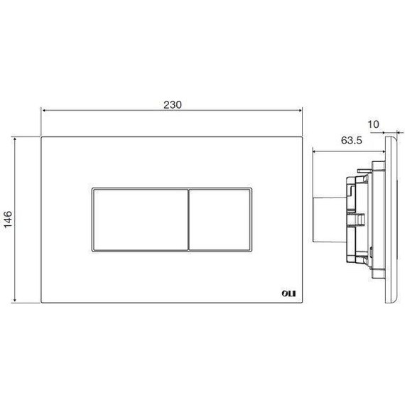 Инсталляция Oli 120 Eco 879235 с подвесным унитазом Azario Vento AZ-2001 (кнопка белая) - фото 7
