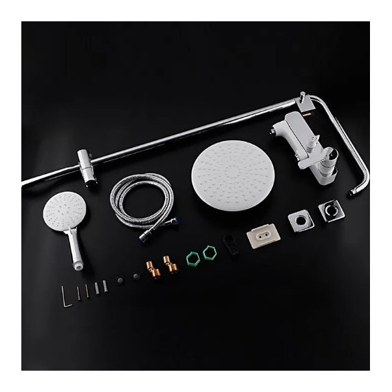 Душевая стойка Gappo Tomahawk G2402-8, белый/хром - фото, картинка 6 Душевая стойка Gappo Tomahawk G2402-8, белый/хром - фото 6