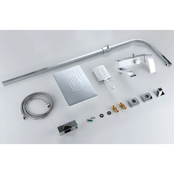 Душевая стойка Gappo Jacob G2407-8, белый/хром - фото, картинка 9 Душевая стойка Gappo Jacob G2407-8, белый/хром - фото 9