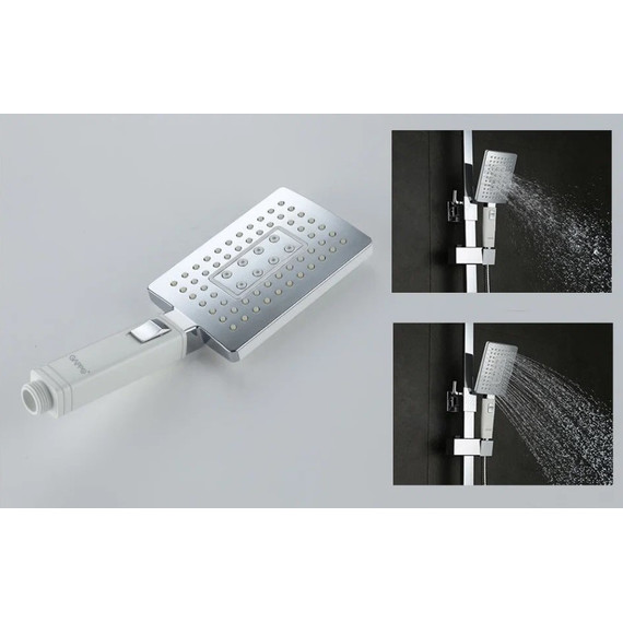 Душевая стойка Gappo Jacob G2407-8, белый/хром - фото, картинка 7 Душевая стойка Gappo Jacob G2407-8, белый/хром - фото 7