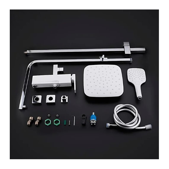 Душевая стойка Gappo Futura G2417-8, белый/хром - фото, картинка 6 Душевая стойка Gappo Futura G2417-8, белый/хром - фото 6