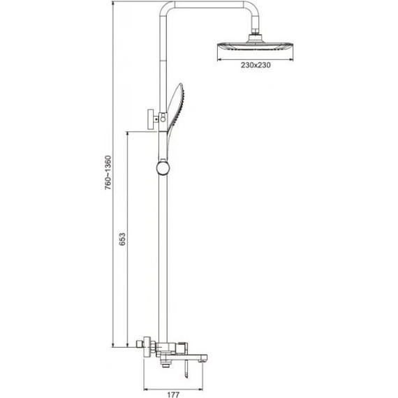 Душевая стойка Gappo Noar G2448, белый/хром - фото, картинка 10 Душевая стойка Gappo Noar G2448, белый/хром - фото 10