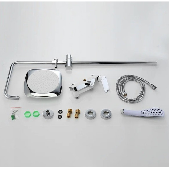 Душевая стойка Gappo Noar G2448, белый/хром - фото, картинка 9 Душевая стойка Gappo Noar G2448, белый/хром - фото 9