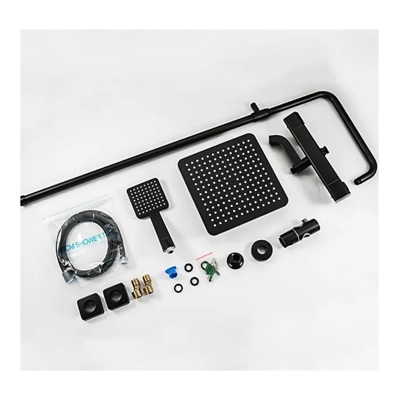 Душевая стойка с термостатом Gappo G2491-6, черный, Цвет производителя: чёрный - фото, картинка 10 Душевая стойка с термостатом Gappo G2491-6, черный, Цвет производителя: чёрный - фото 10