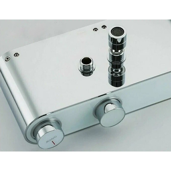 Душевая стойка с термостатом Gappo G2495-1, белый/хром, Цвет производителя: хром - фото, картинка 6 Душевая стойка с термостатом Gappo G2495-1, белый/хром, Цвет производителя: хром - фото 6