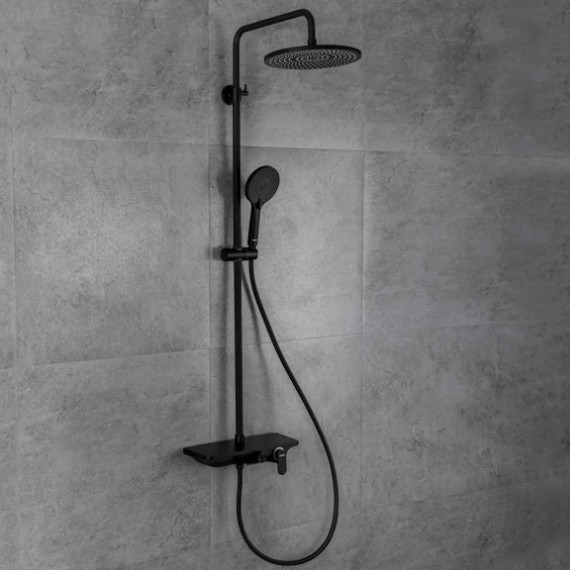 Душевая стойка Gappo G2495-5, черный - фото, картинка 2 Душевая стойка Gappo G2495-5, черный - фото 2