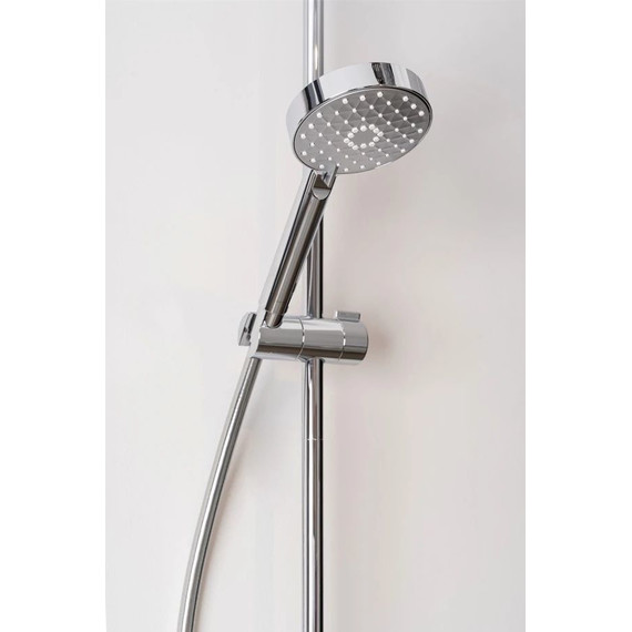 Душевая стойка с термостатом Jacob Delafon Atom E26237-CP - фото, картинка 4 Душевая стойка с термостатом Jacob Delafon Atom E26237-CP - фото 4