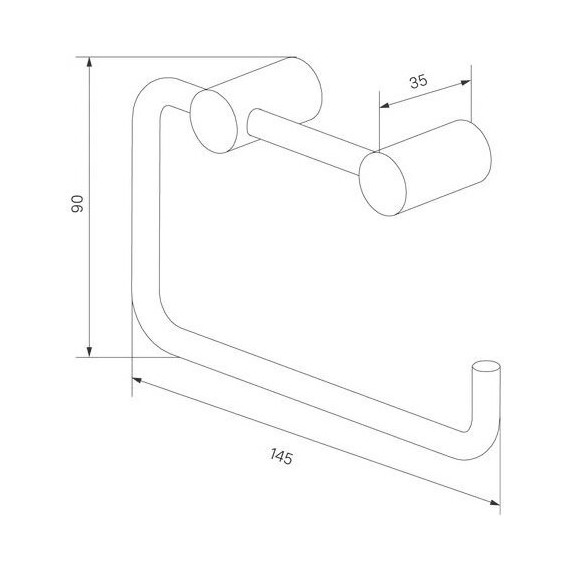 Держатель для туалетной бумаги Iddis Petite PETG000i43, золото матовое - фото 3