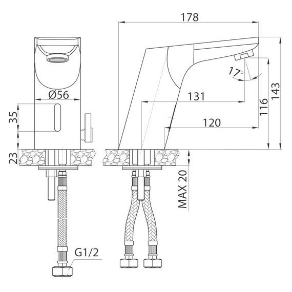 Смеситель для раковины Iddis Pulse PULSBS1i86 - фото 3
