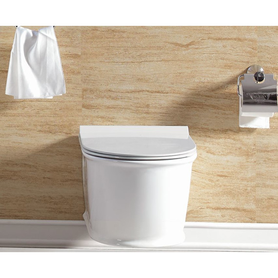 Унитаз подвесной безободковый SantiLine SL-5009 с крышкой микролифт - фото, картинка 5 Унитаз подвесной безободковый SantiLine SL-5009 с крышкой микролифт - фото 5