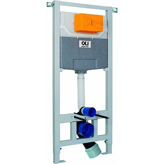 Инсталляция Oli 120 Eco 879235 с подвесным унитазом Azario Vento AZ-2001 (кнопка белая) - фото 3