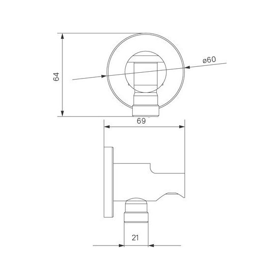 Шланговое подсоединение с держателем Iddis Ray 003BL01i62, чёрный - фото 5