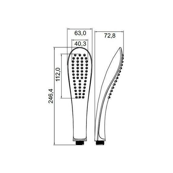 Ручной душ Iddis Hand shower 0201F00I18, белый - фото 7