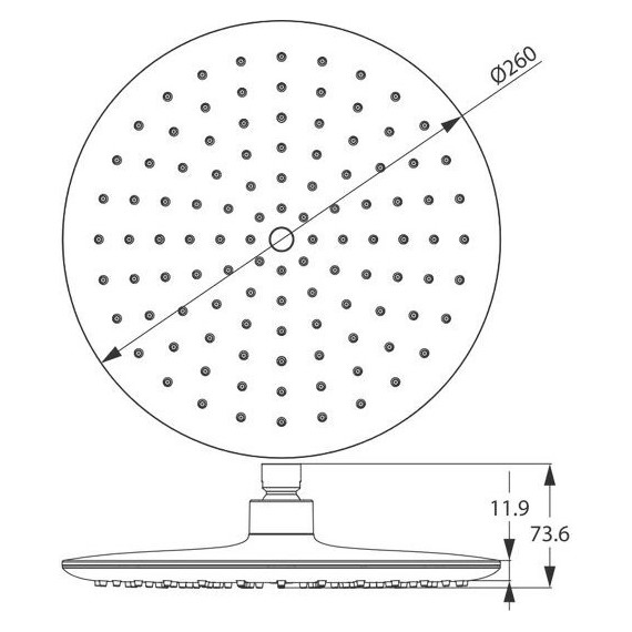 Верхний душ Iddis 260x260 мм 200SWRPi64 - фото 5