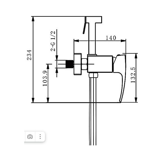 Набор для гигиенического душа Gappo G2007-8, белый/хром - фото, картинка 9 Набор для гигиенического душа Gappo G2007-8, белый/хром - фото 9