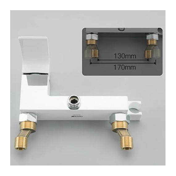 Набор для гигиенического душа Gappo G2007-8, белый/хром - фото, картинка 4 Набор для гигиенического душа Gappo G2007-8, белый/хром - фото 4
