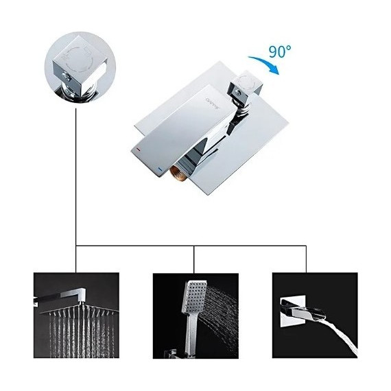 Душевая система для ванны Gappo Jacob G7107-20 - фото, картинка 9 Душевая система для ванны Gappo Jacob G7107-20 - фото 9