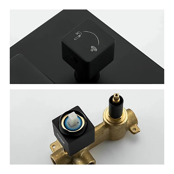 Душевая система для ванны Gappo G7117-6, черный - фото, картинка 8 Душевая система для ванны Gappo G7117-6, черный - фото 8