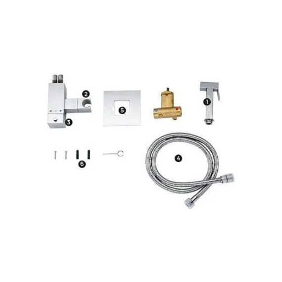 Набор для гигиенического душа с термостатом Gappo G7207-40 - фото, картинка 9 Набор для гигиенического душа с термостатом Gappo G7207-40 - фото 9