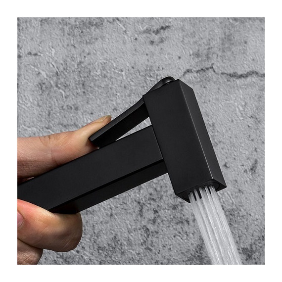 Набор для гигиенического душа с термостатом Gappo G7207-60, черный - фото, картинка 4 Набор для гигиенического душа с термостатом Gappo G7207-60, черный - фото 4