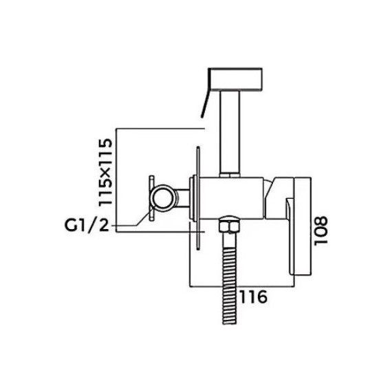 Набор для гигиенического душа Gappo G7299-20, сатин - фото, картинка 9 Набор для гигиенического душа Gappo G7299-20, сатин - фото 9
