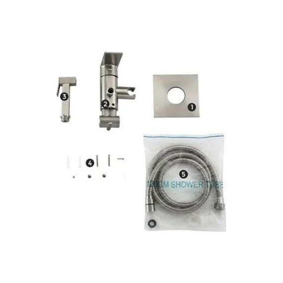 Набор для гигиенического душа Gappo G7299-20, сатин - фото, картинка 8 Набор для гигиенического душа Gappo G7299-20, сатин - фото 8