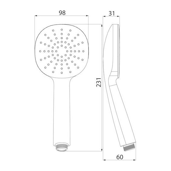 Ручной душ Iddis Optima home OPH1FB9i18, чёрный матовый - фото 4
