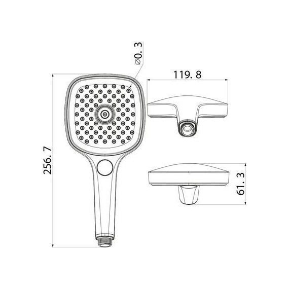 Ручной душ Iddis Slide SLI3F0Bi18, чёрный матовый - фото 10