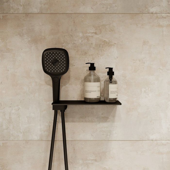 Шланговое подсоединение с полкой и держателем Iddis Slide SLIAB00i62, чёрный - фото 2