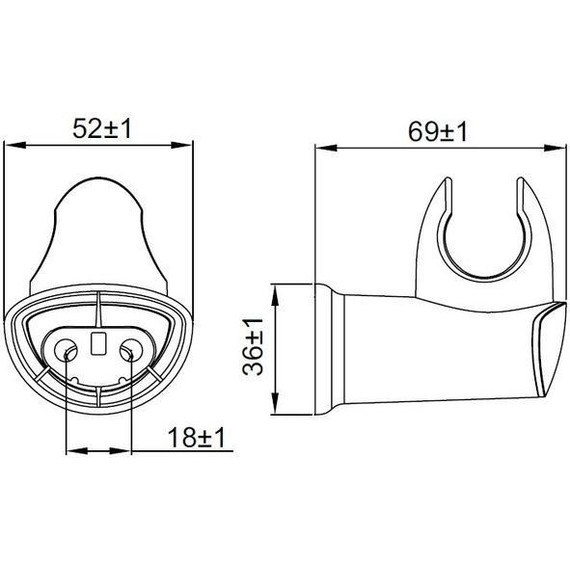Держатель душевой лейки Iddis Optima home 030CP00I53 - фото 4