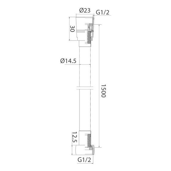 Душевой шланг Iddis Shower hose 1500 мм A50711 1.5 - фото 7