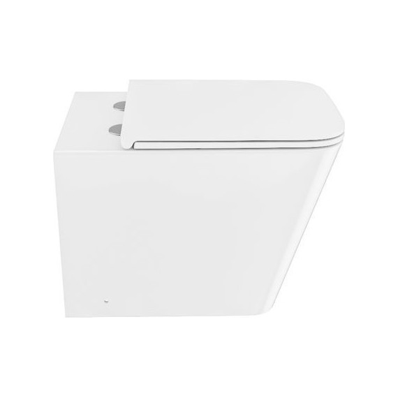 Унитаз приставной безободковый Iddis Bild BILRDSEi26 с тонкой крышкой микролифт - фото 2