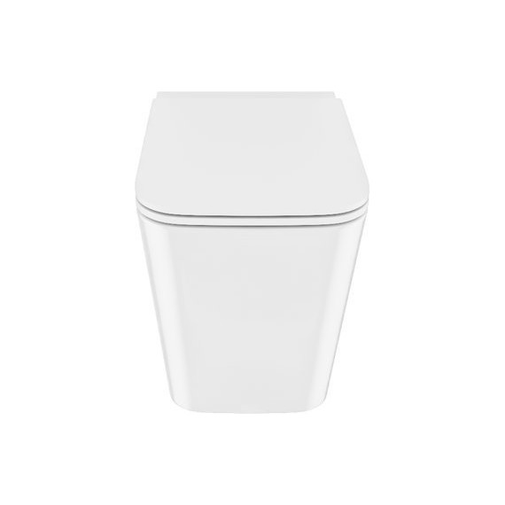 Унитаз приставной безободковый Iddis Bild BILRDSEi26 с тонкой крышкой микролифт - фото 3