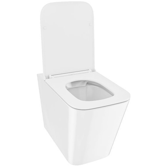 Унитаз приставной безободковый Iddis Bild BILRDSEi26 с тонкой крышкой микролифт - фото 4