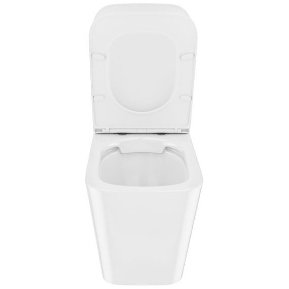 Унитаз приставной безободковый Iddis Bild BILRDSEi26 с тонкой крышкой микролифт - фото 7