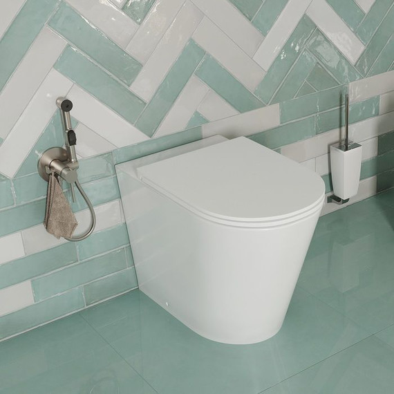 Унитаз приставной безободковый Iddis Calipso CALRDSEi26 с тонкой крышкой микролифт - фото 6