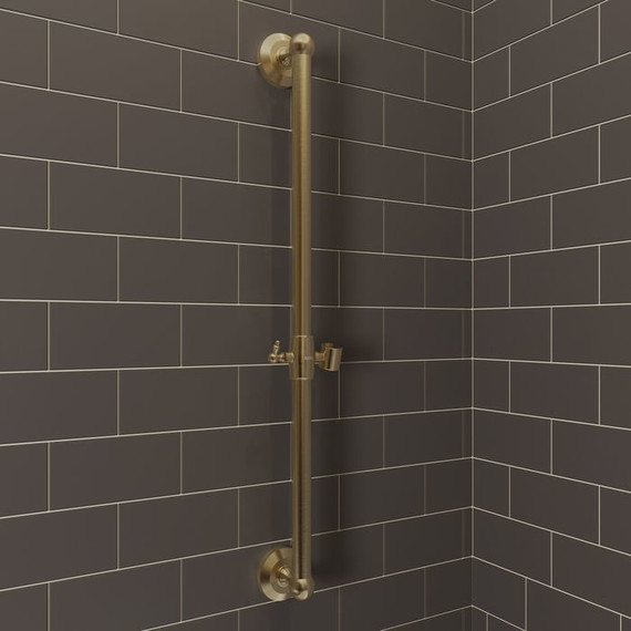Душевая штанга Iddis Oldie 70 см OLD70BRi17, бронза - фото 2
