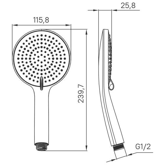 Ручной душ Iddis Optima home OPH3F0Ci18 - фото 5