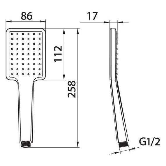 Ручной душ Iddis Slide SLI1F0Bi18, чёрный матовый - фото 5