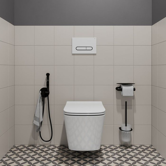 Кнопка смыва Iddis Unifix UNI01WBi77, белый матовый - фото 2