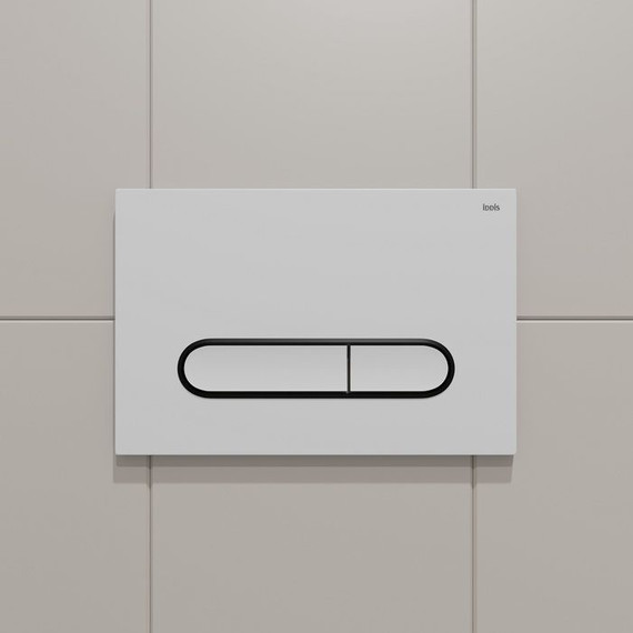 Кнопка смыва Iddis Unifix UNI01WCi77, белый матовый - фото 3