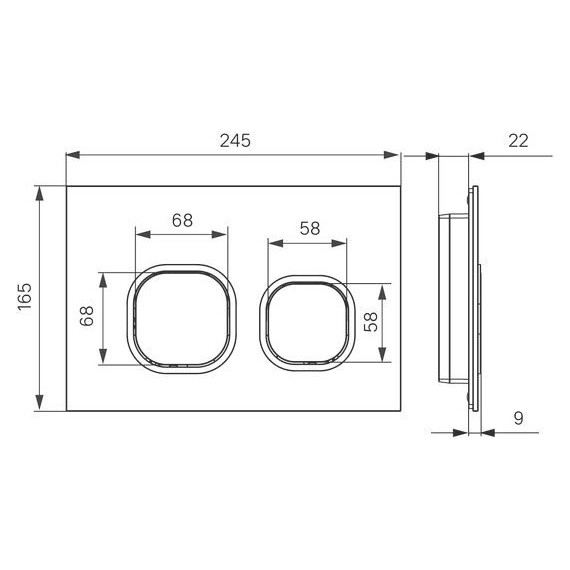 Кнопка смыва Iddis Unifix UNI04WBi77, белый матовый - фото 4