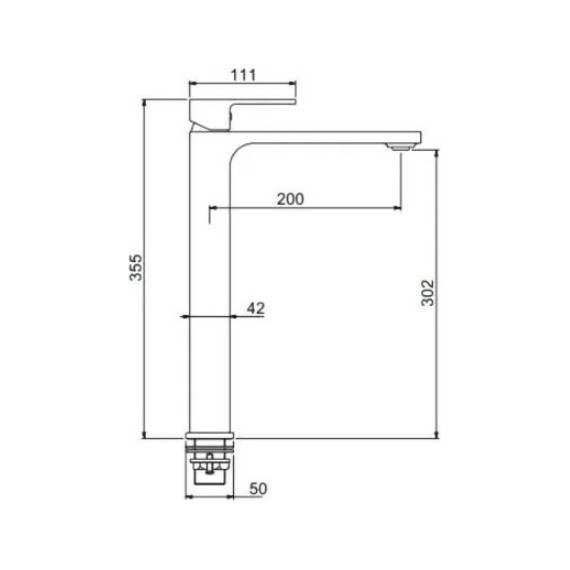 Смеситель для раковины высокий Gappo G1083-82, белый/хром - фото 7