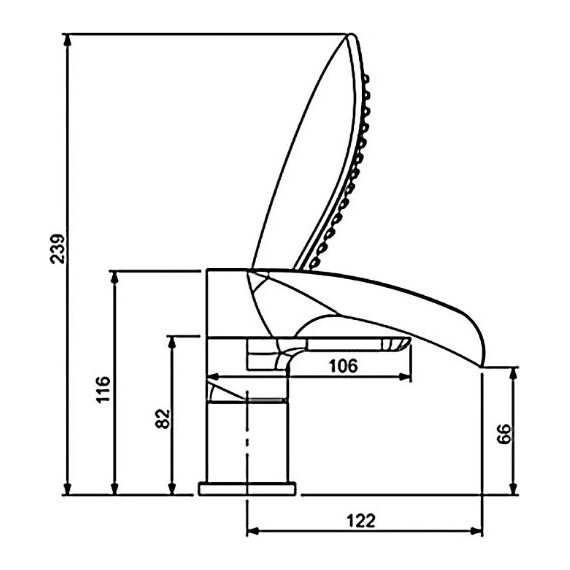 Смеситель для ванны Gappo Noar G1148, белый/хром - фото, картинка 11 Смеситель для ванны Gappo Noar G1148, белый/хром - фото 11