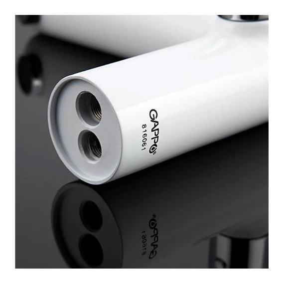 Смеситель для ванны Gappo Noar G1148, белый/хром - фото, картинка 5 Смеситель для ванны Gappo Noar G1148, белый/хром - фото 5